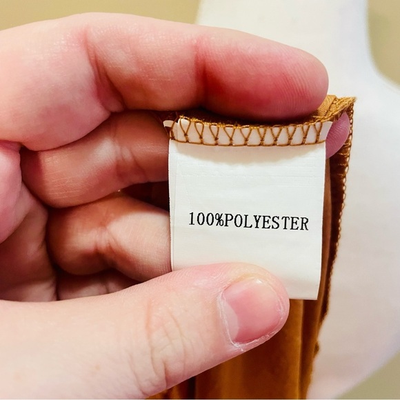 Princess Polly Strapless Orange Satin Romper Size 4 - Picture 5 of 7